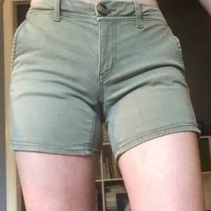 American Eagle Super Stretch Army Green Shorts